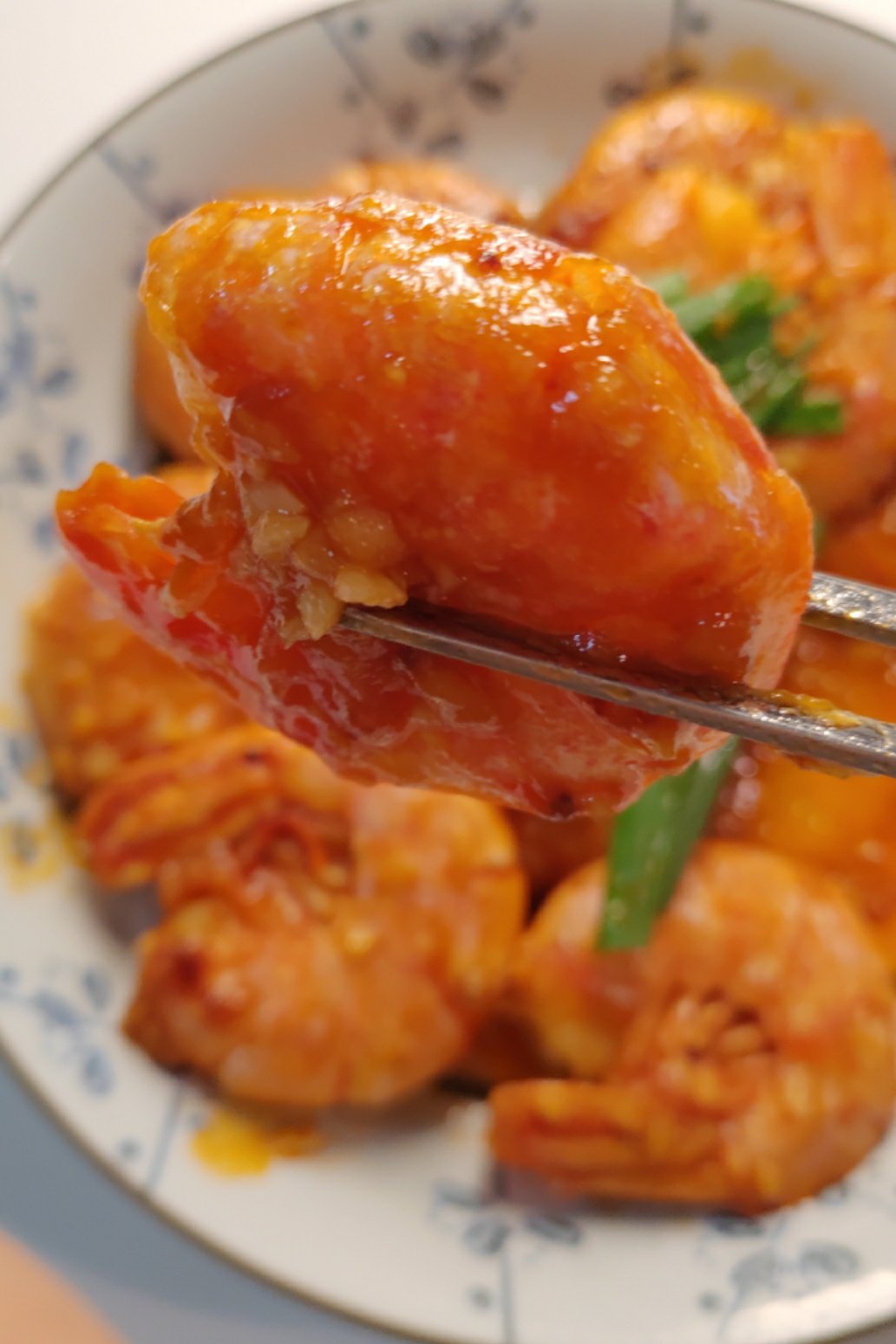 番茄酱焖阿根廷红虾