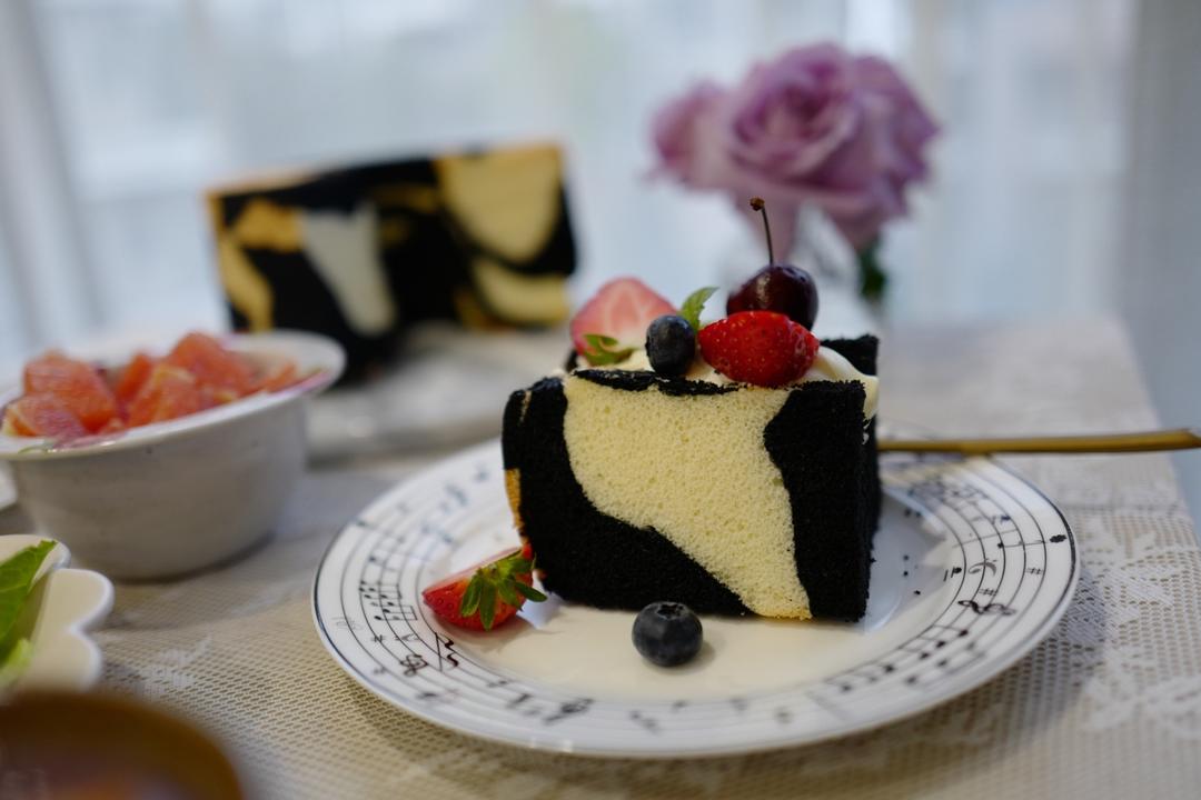 奶牛戚风蛋糕（17cm中空模具）