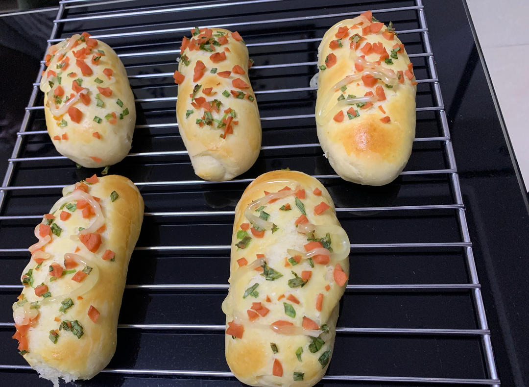 香葱火腿肉松面包