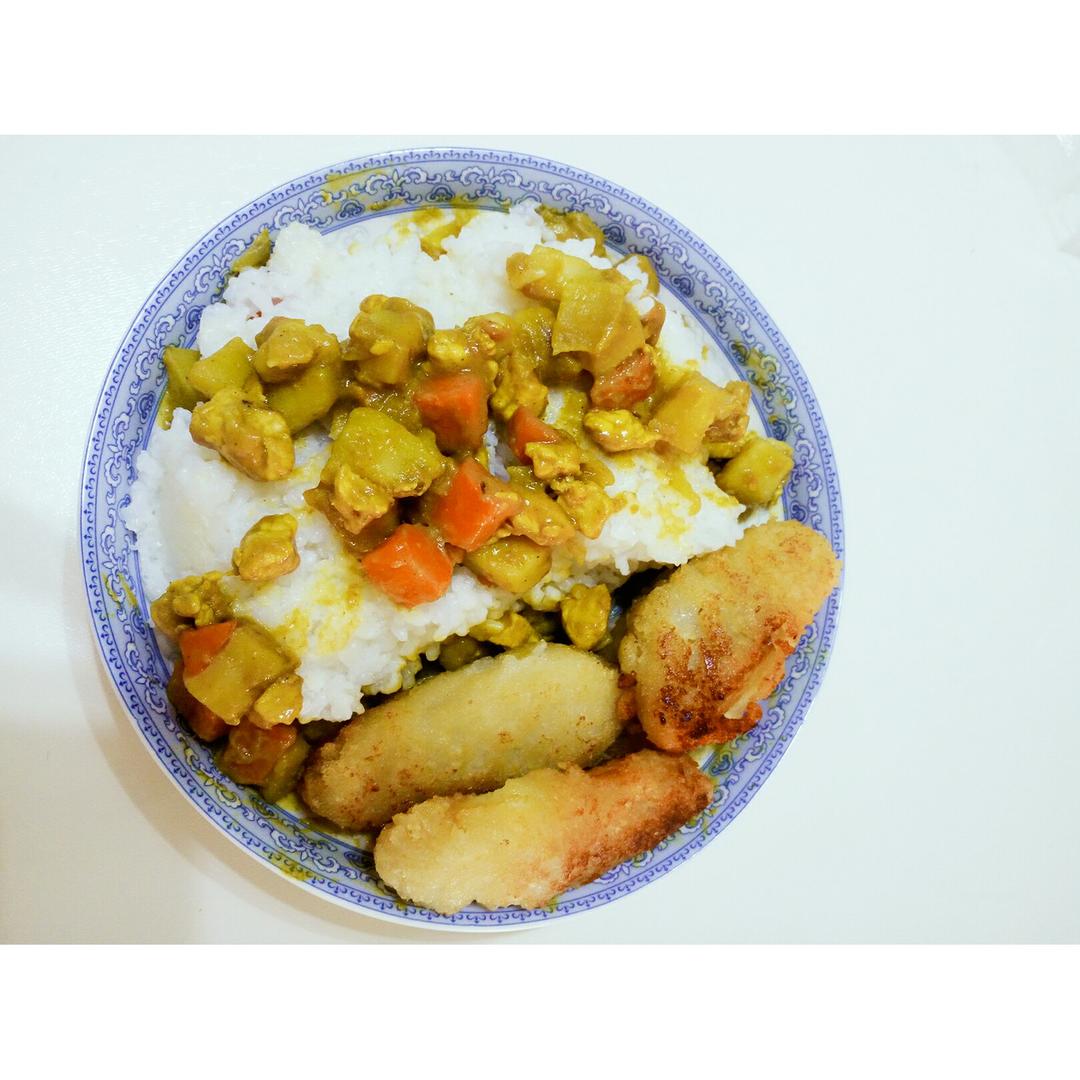 一个kk233333做的咖喱饭