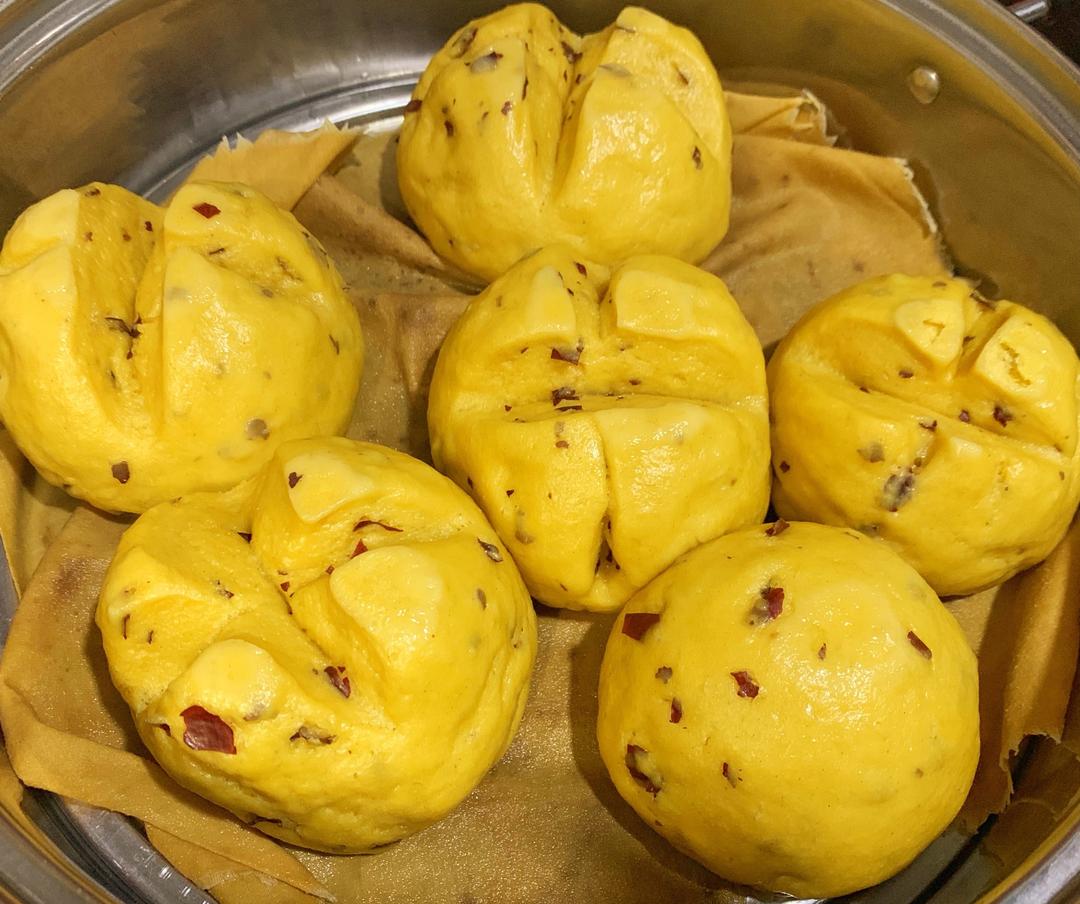 奶香枣泥玉米馒头