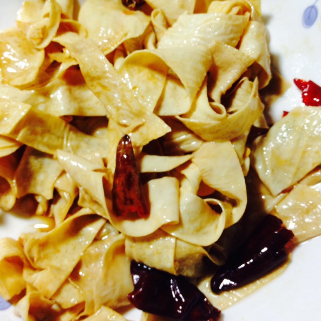 干红椒油豆皮