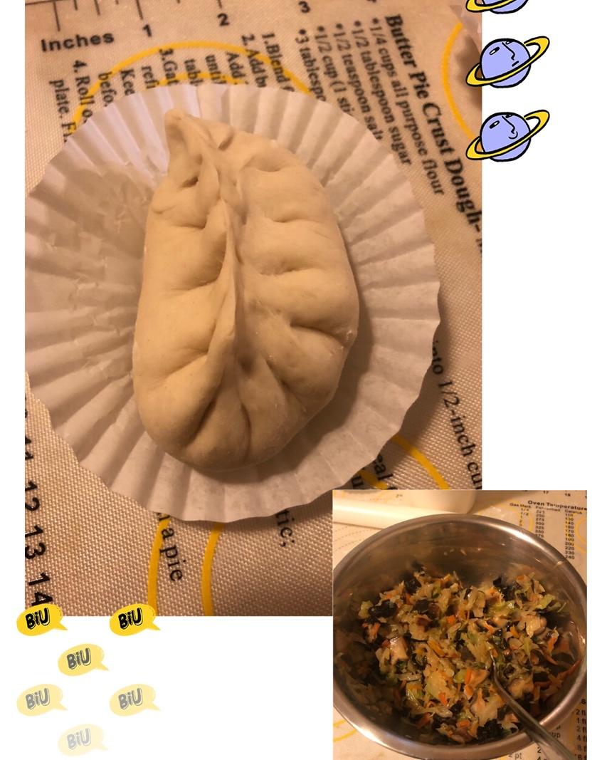 三荤七素菜包子