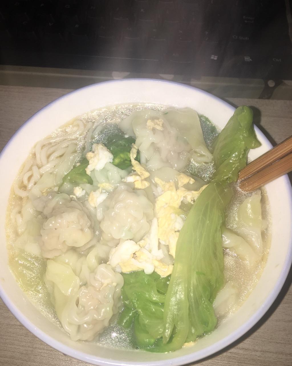 蛋汤云吞面(简易版)