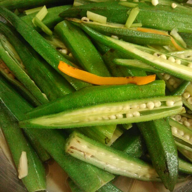 清炒秋葵