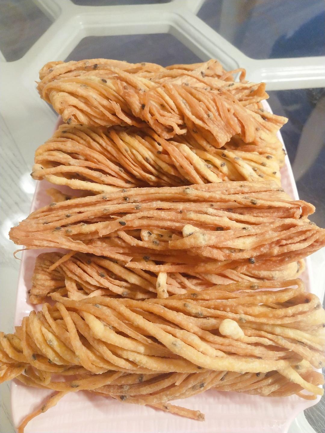 家庭版油炸小馓子（散子）