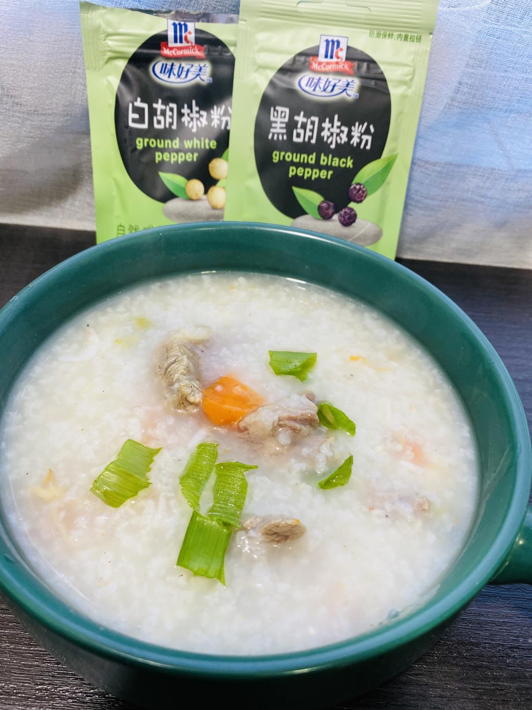 排骨胡萝卜粥的做法