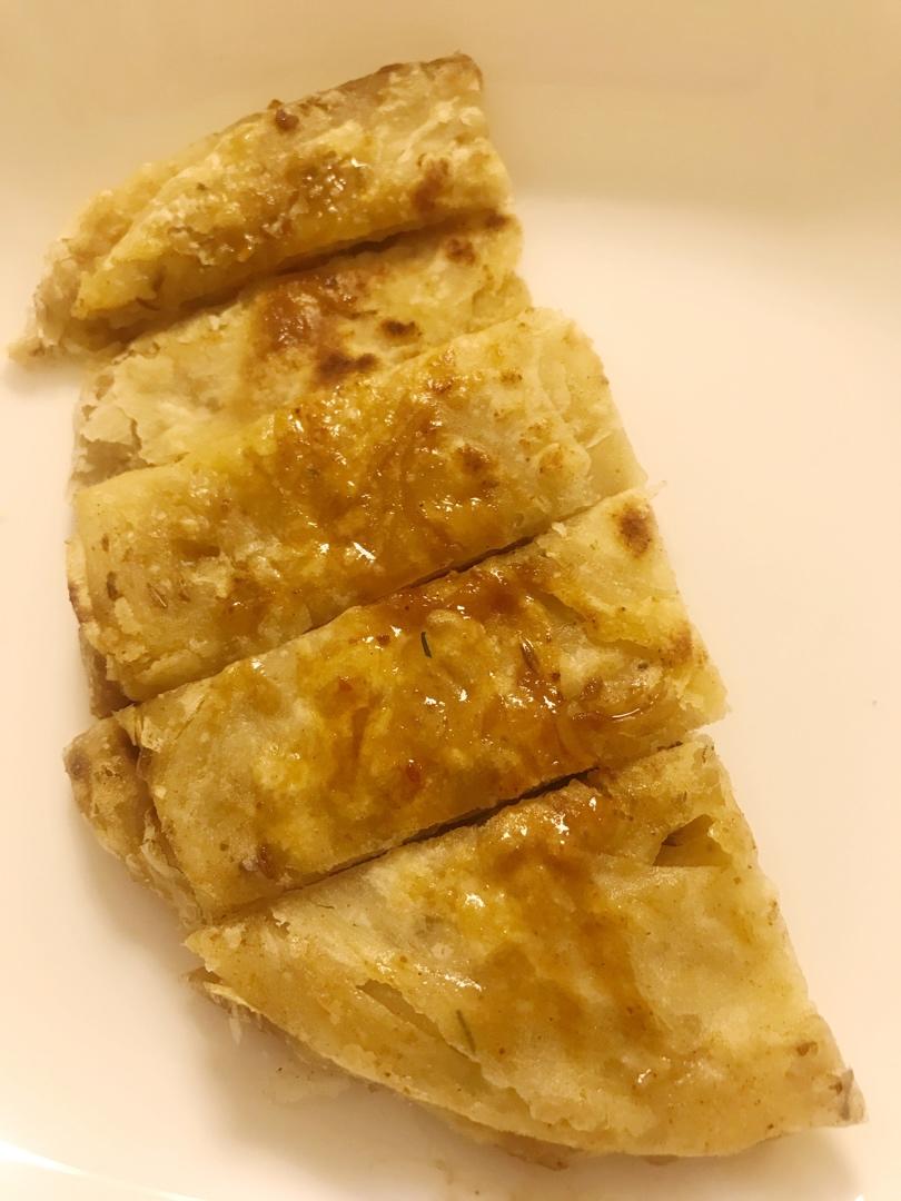 葱油饼（面粉吸水量不一样、水慢慢加）