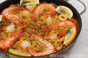 【0536】西班牙海鲜饭（paella） <302小厨房>的做法 步骤38