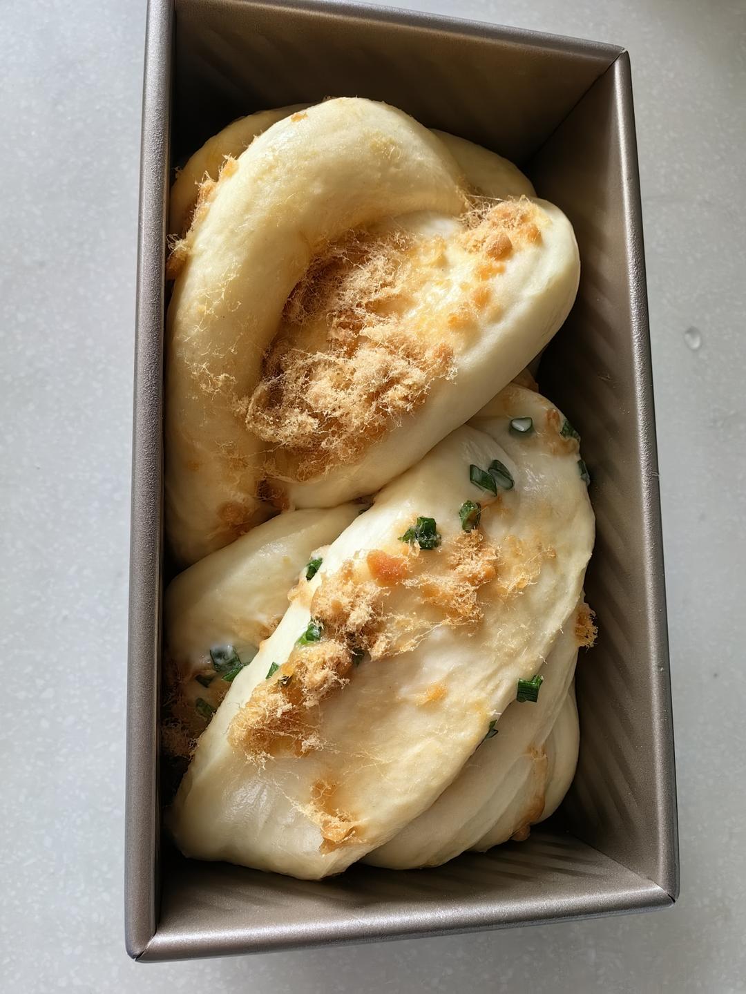咸香松软～保姆级教程‼️葱香肉松手撕吐司