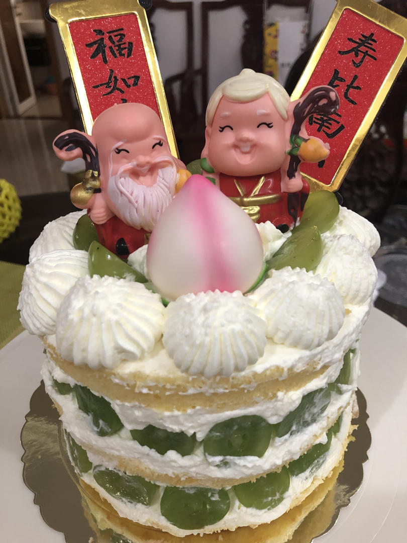 八寸戚风蛋糕（生日蛋糕坯）附六寸配单