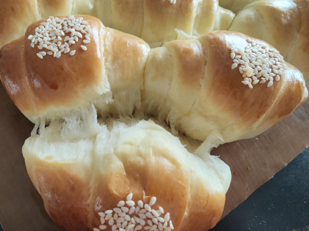 牛奶面包卷（直接法）