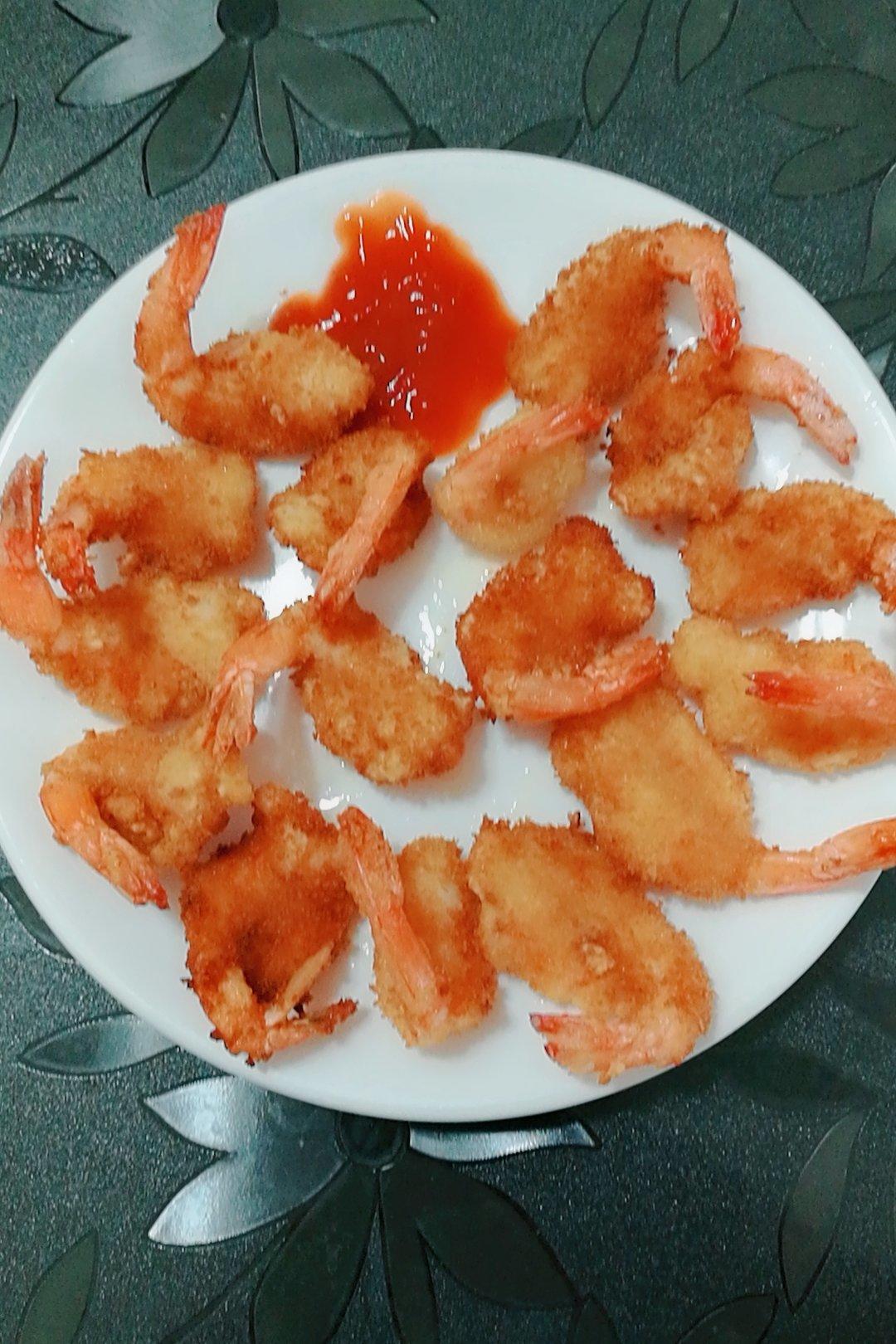 面包糠炸虾