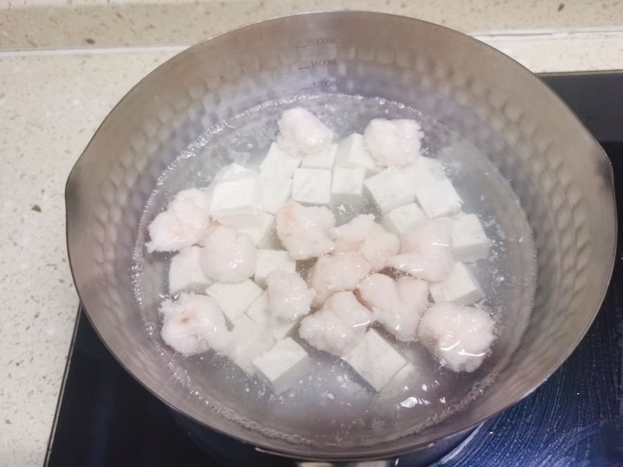 减脂期晚餐——【白菜虾滑豆腐汤】的做法 步骤6