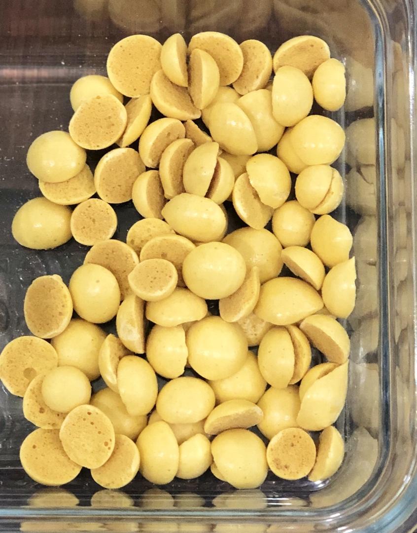 入口即化的无添加蛋黄溶豆