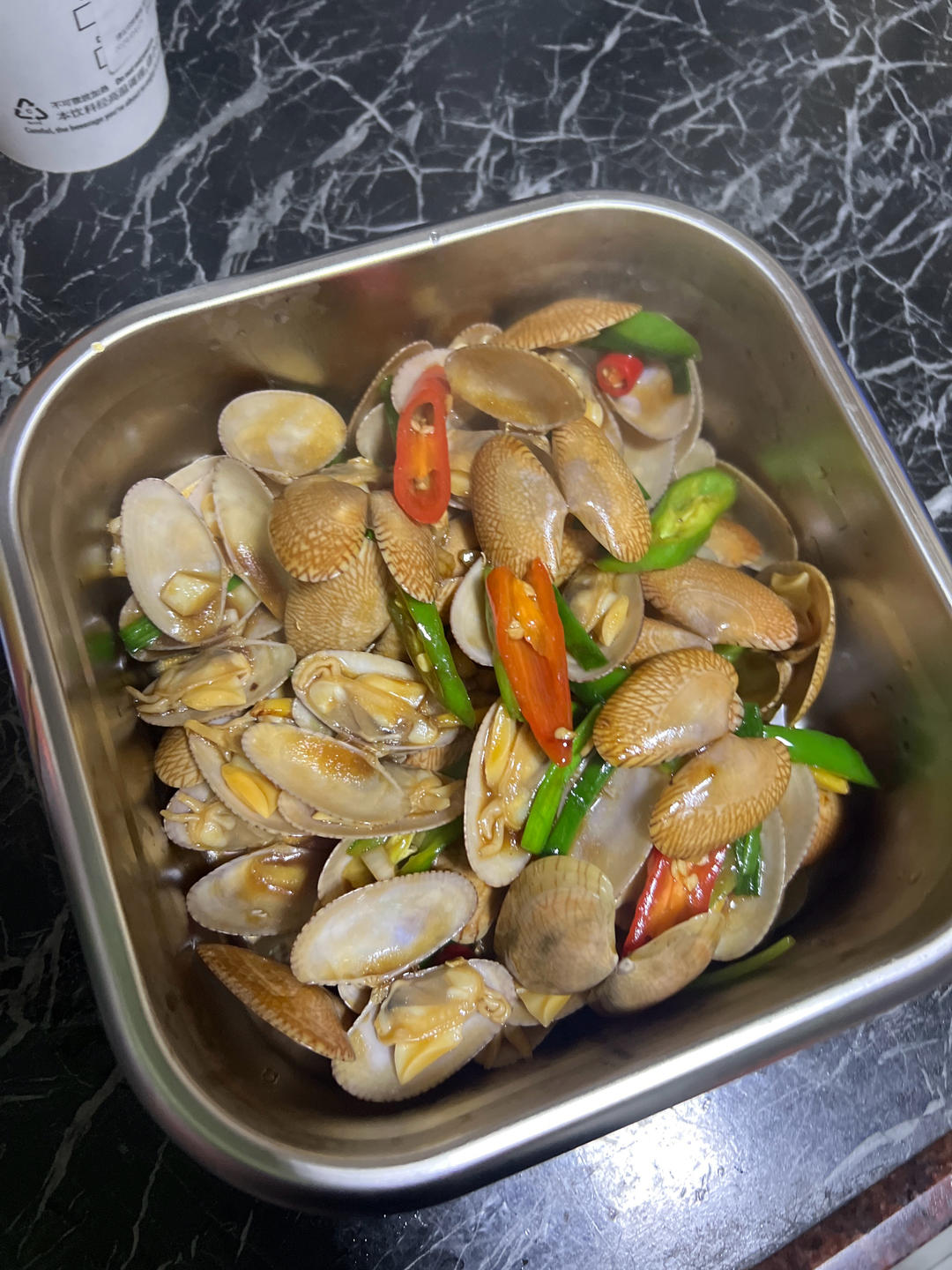 5分钟快手菜❗️秒杀路边摊爆炒花甲～好吃到爆