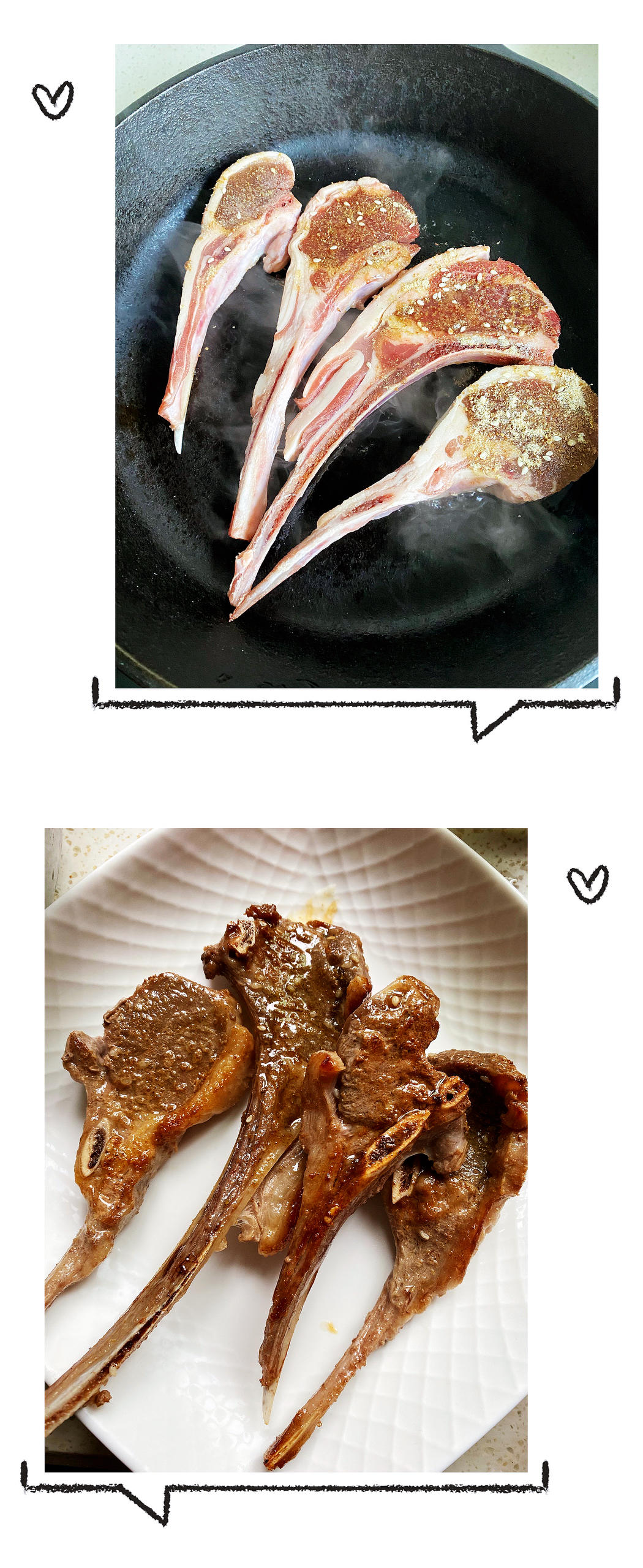 五分钟快手孜然香煎羊排