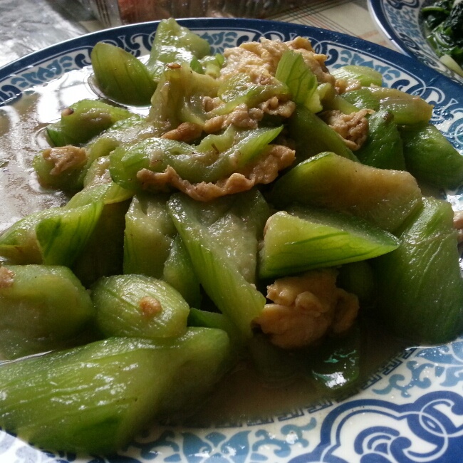 丝瓜炒蛋