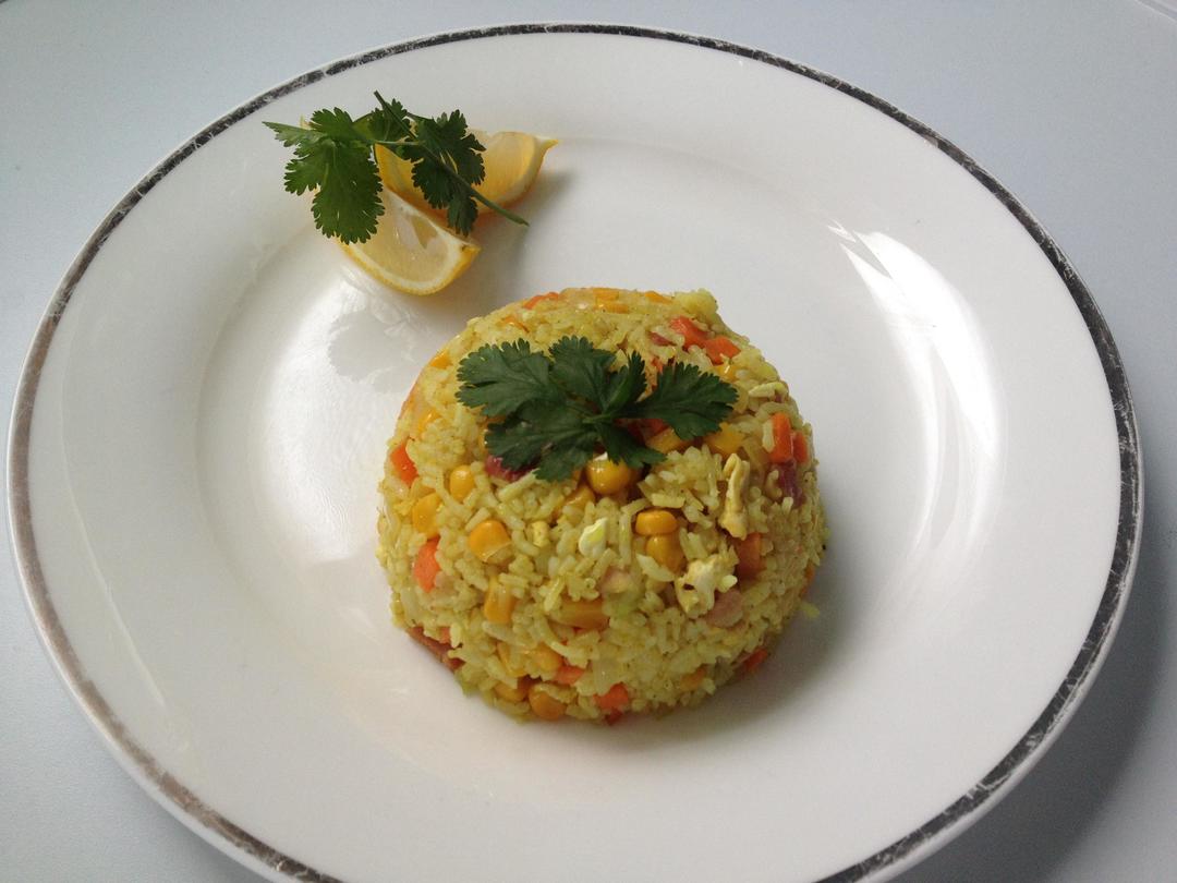 咖喱炒饭的做法