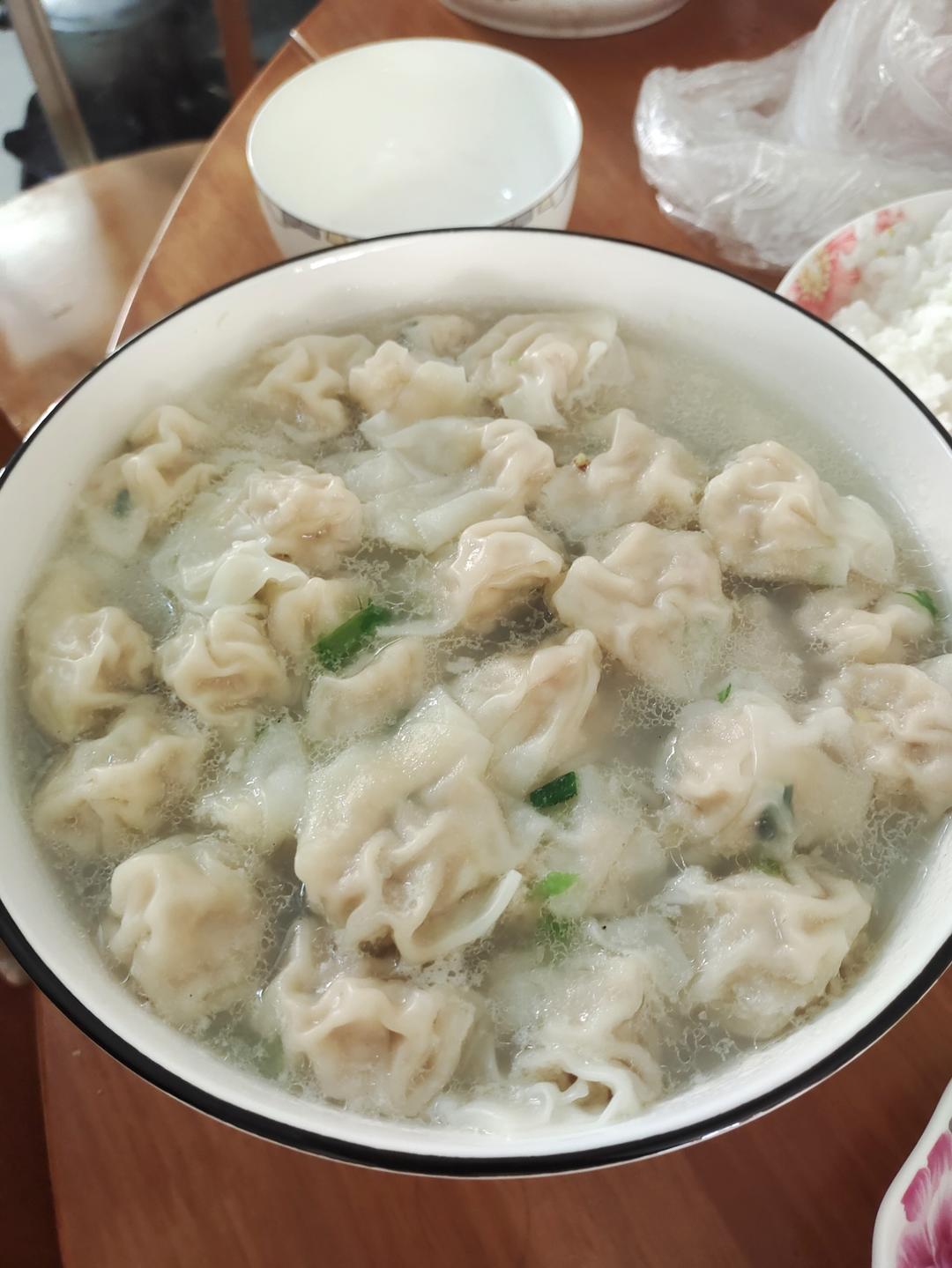 肉不柴的馄饨馅