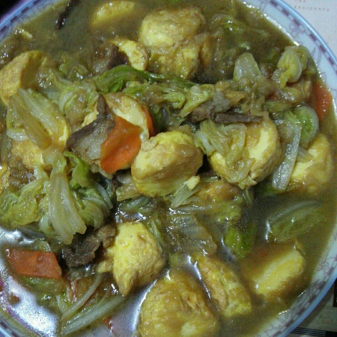 清炒大白菜日本豆腐