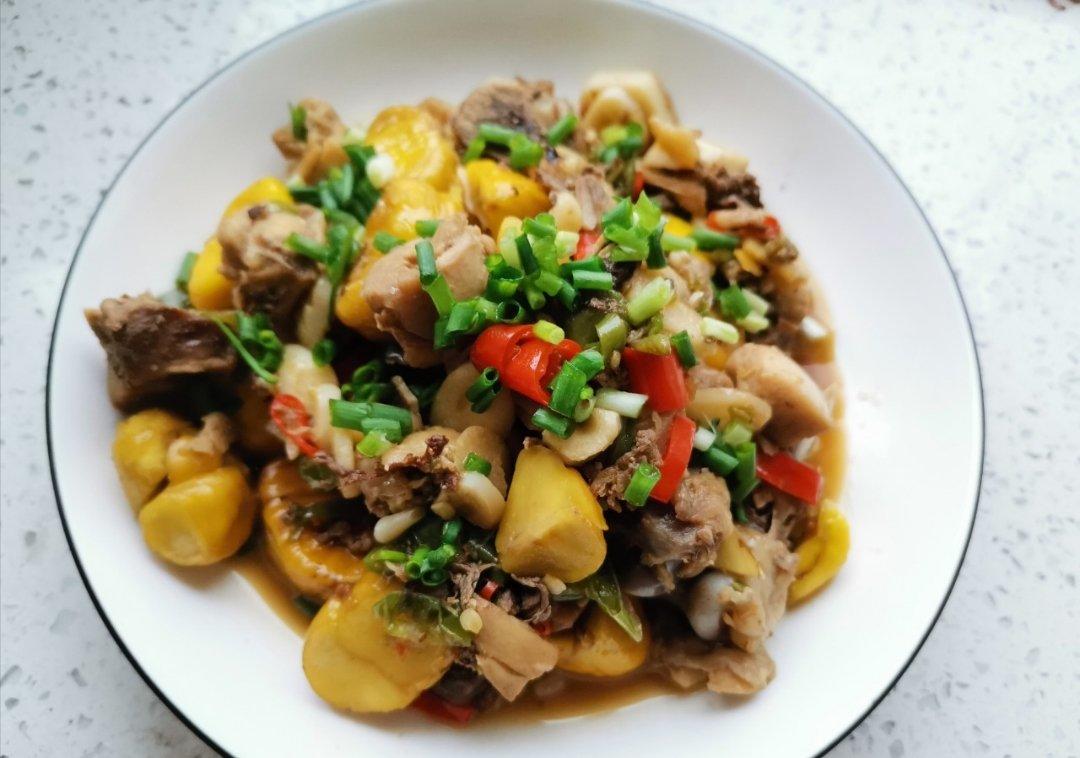 板栗烧鸡家常简单版！