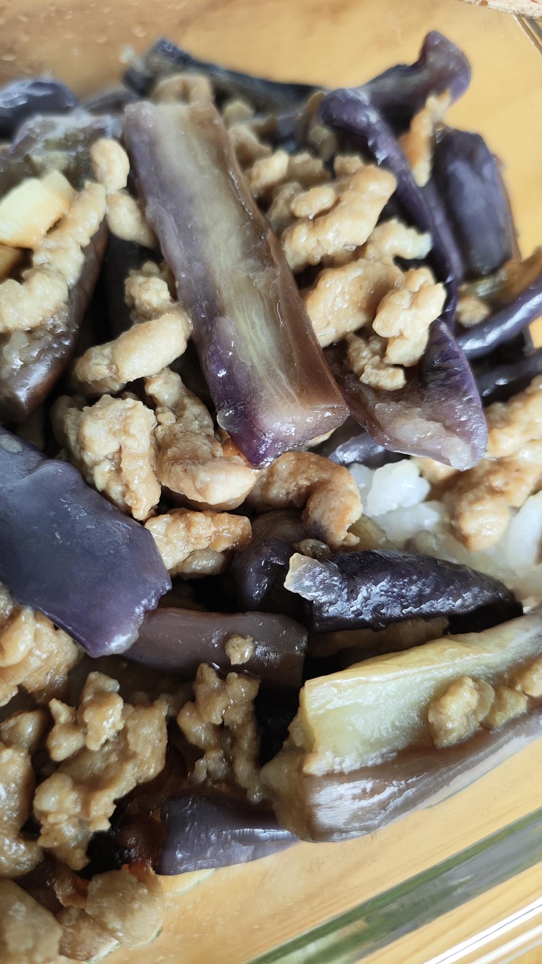不油炸不变色不加水肉沫茄子