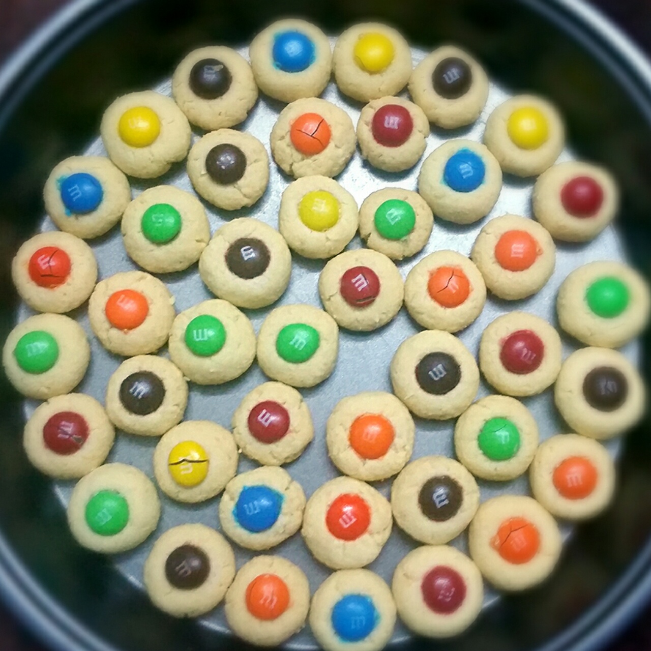 椰子味迷你MM豆曲奇小饼