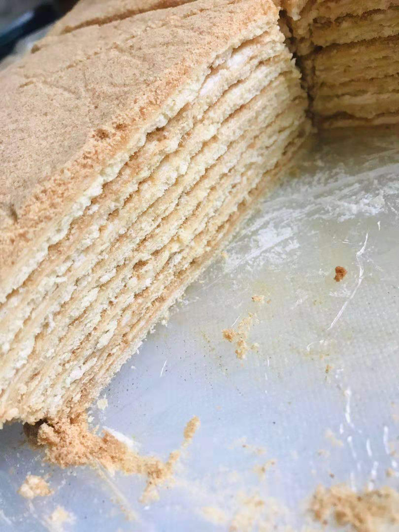 俄罗斯蜂蜜蛋糕   千层蛋糕【又名提拉米苏】