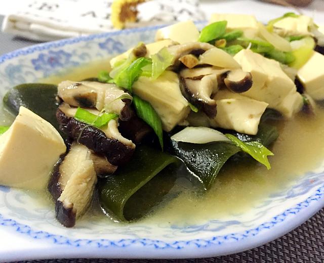 海带炖香菇豆腐的做法