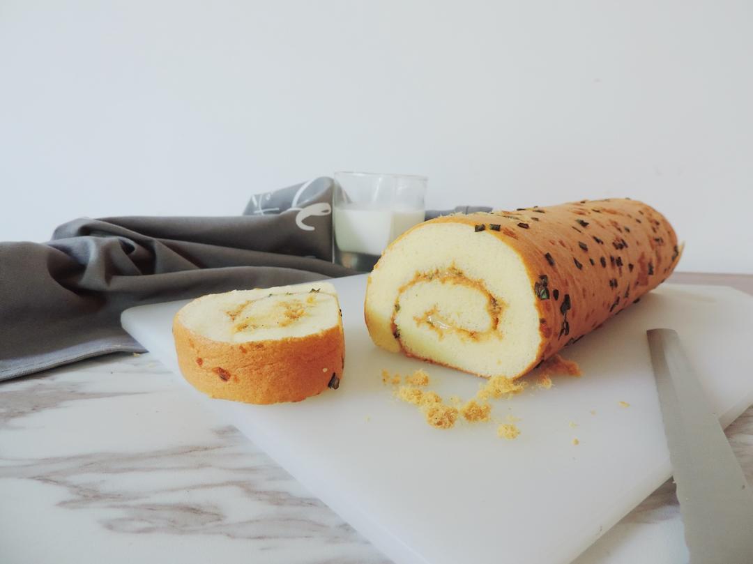 香葱肉松蛋糕卷