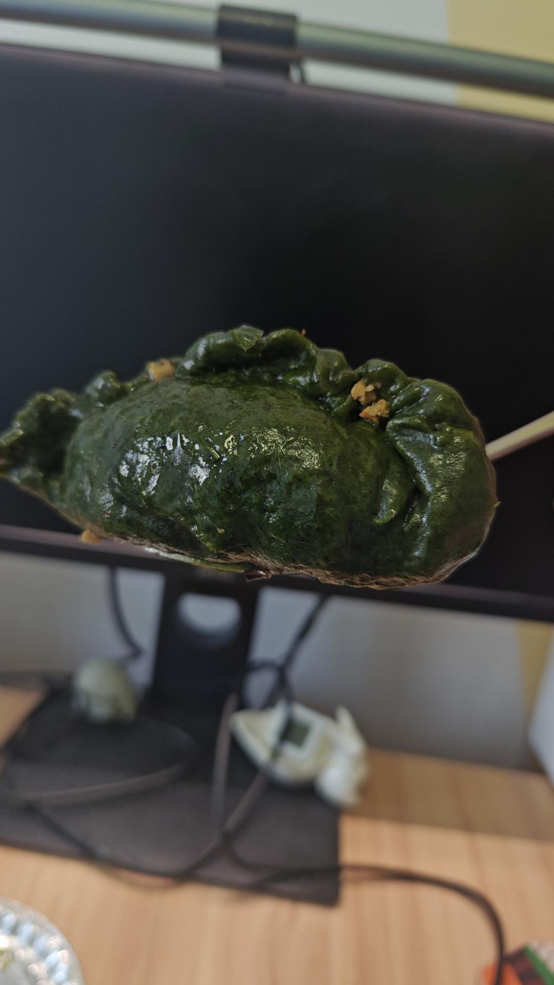 简易自制咸口艾草青团清明粿