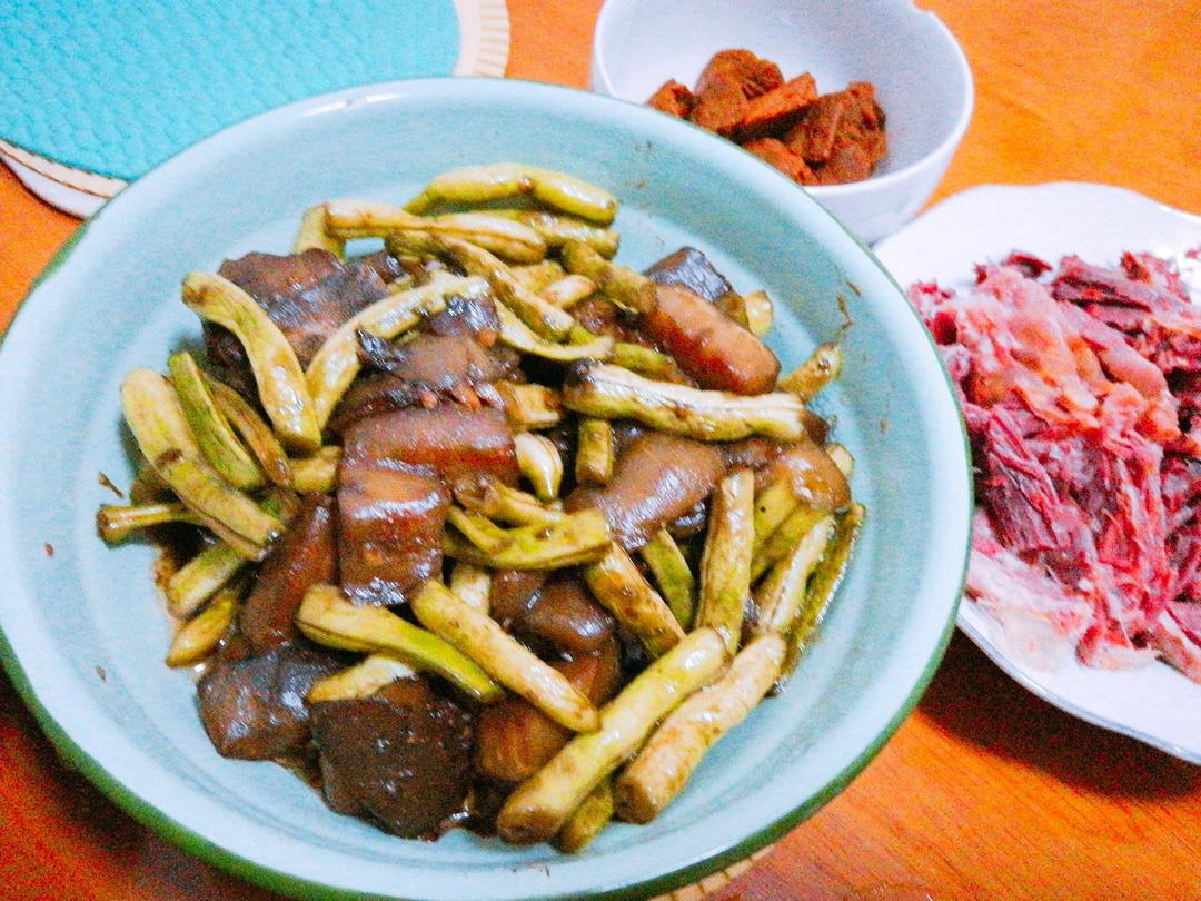 茄子炒豆角（改良版 健康少油）