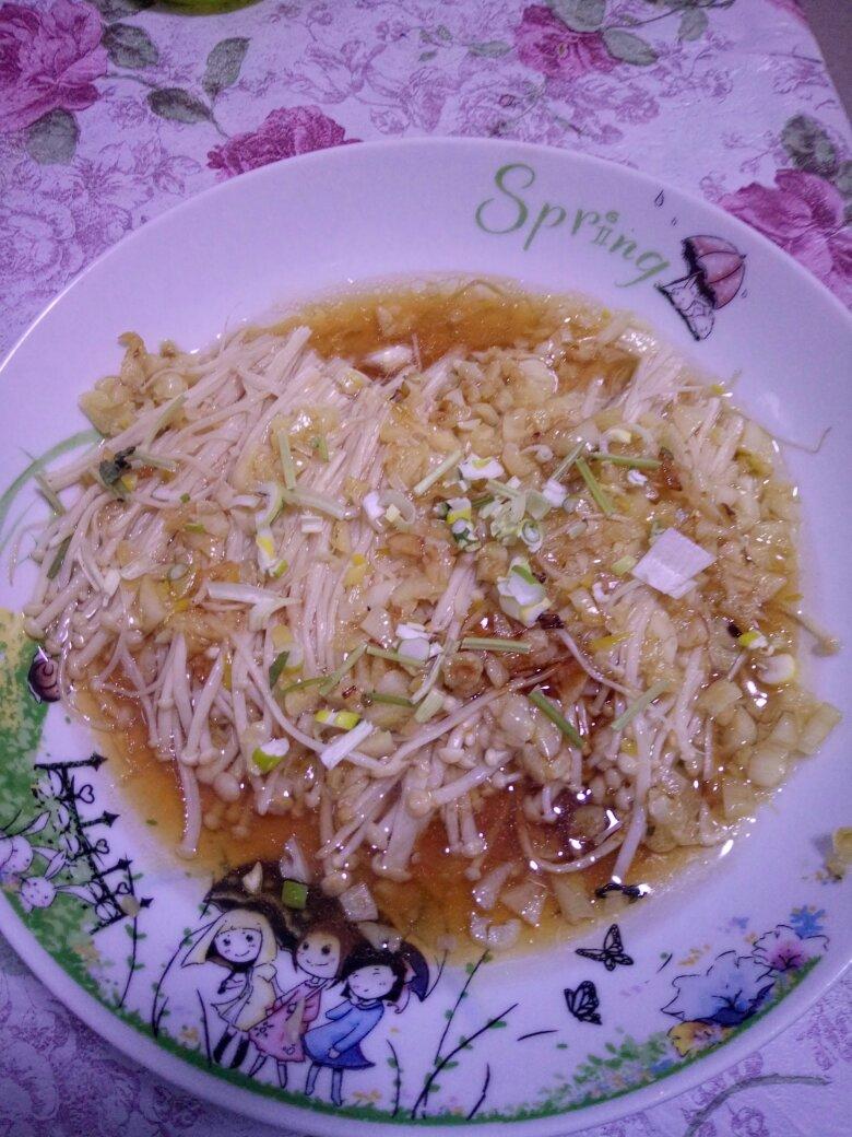 蒜蓉蒸金针菇