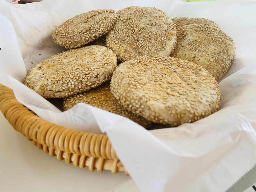 老北京麻酱烧饼 酥香可口 层次分明 附细节视频详解
