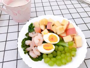 鸡蛋虾仁蔬果沙拉的做法 步骤4
