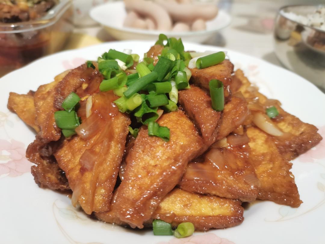 焖煎豆腐