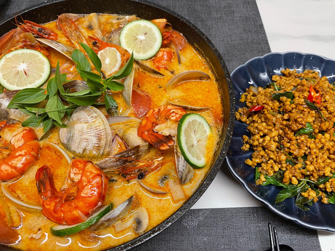 被夸爆的冬阴功汤【泰国学厨】超级好操作！