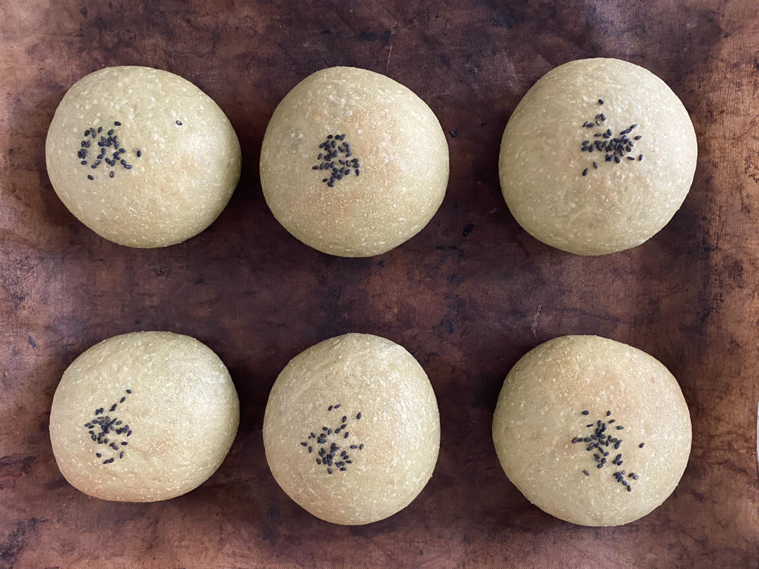 超好吃！伪装青团de【抹茶白玉红豆面包】