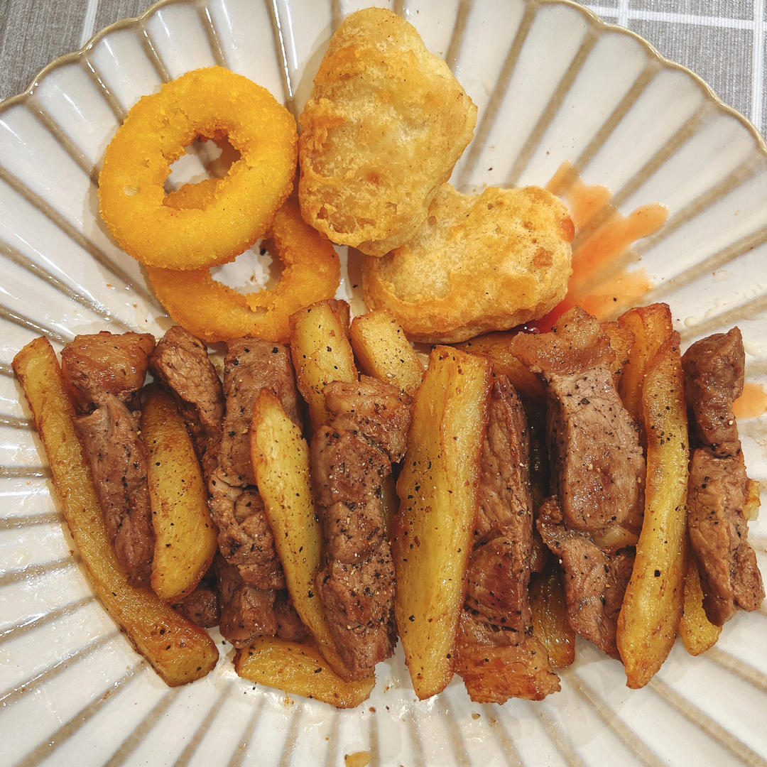 嫩滑多汁‼️一口就上瘾的㊙️牛排土豆煎锅