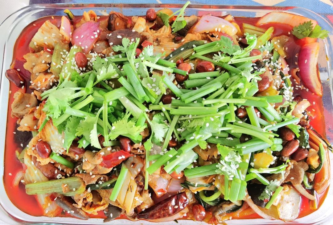 麻辣香锅（火锅底料，郫县豆瓣酱，和卖的一样好吃）