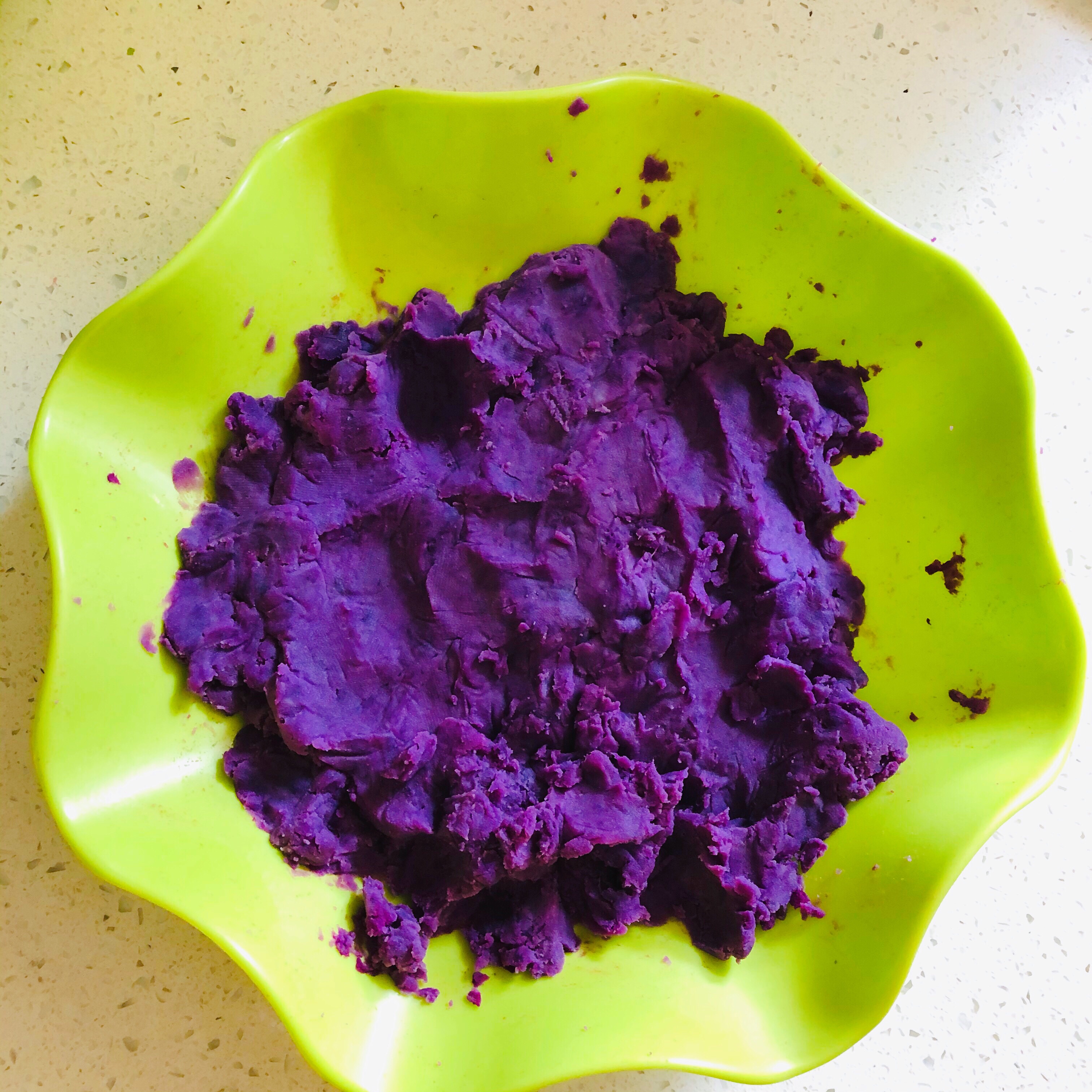 流心拉丝紫薯团的做法 步骤2
