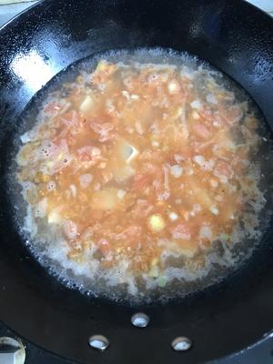 清肠美味的西红柿菠菜豆腐汤的做法 步骤7