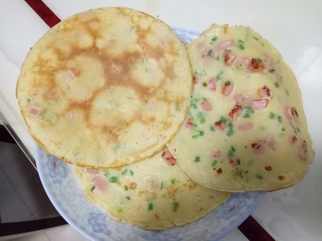 快手鸡蛋饼～～十分钟早餐！