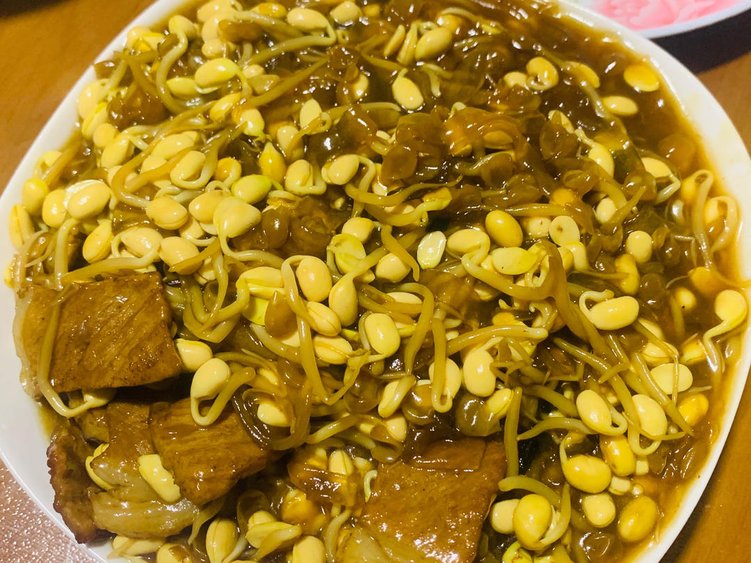 黄豆芽炒粉条