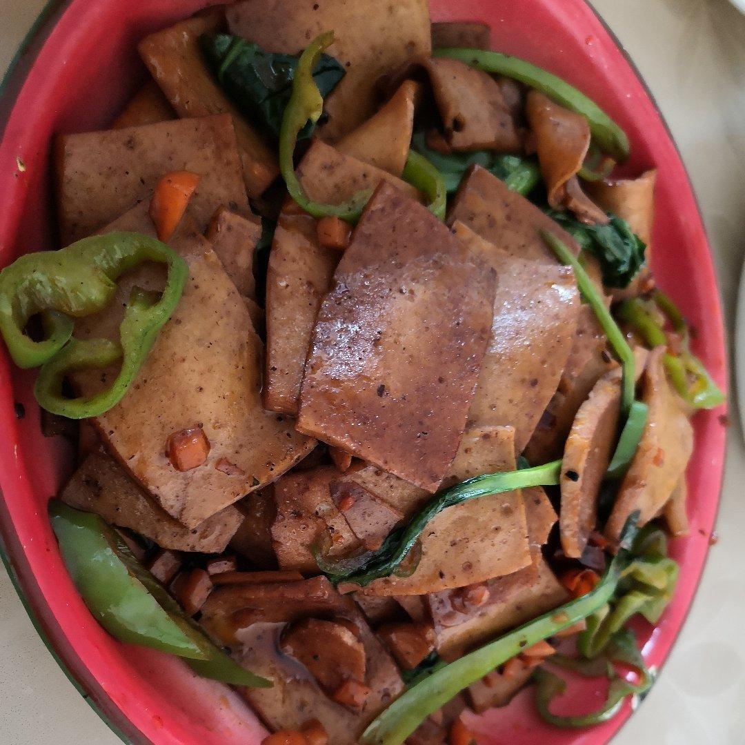 干锅千叶豆腐，千页豆腐