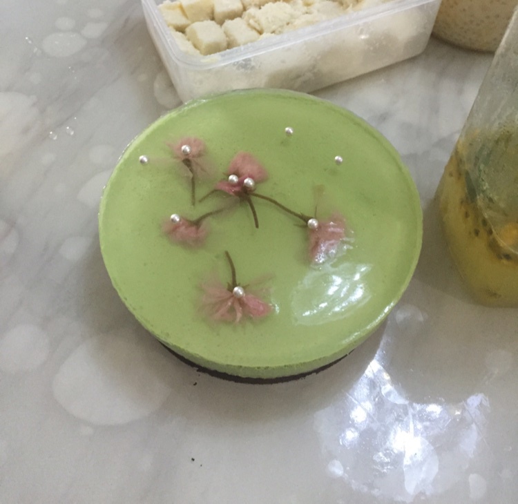 巧克力抹茶慕斯蛋糕