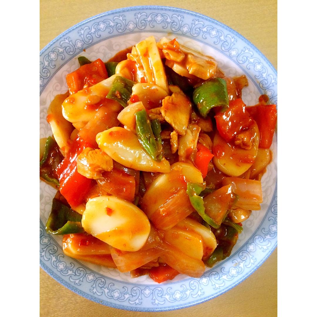 song松做的韩式鸡肉炒年糕