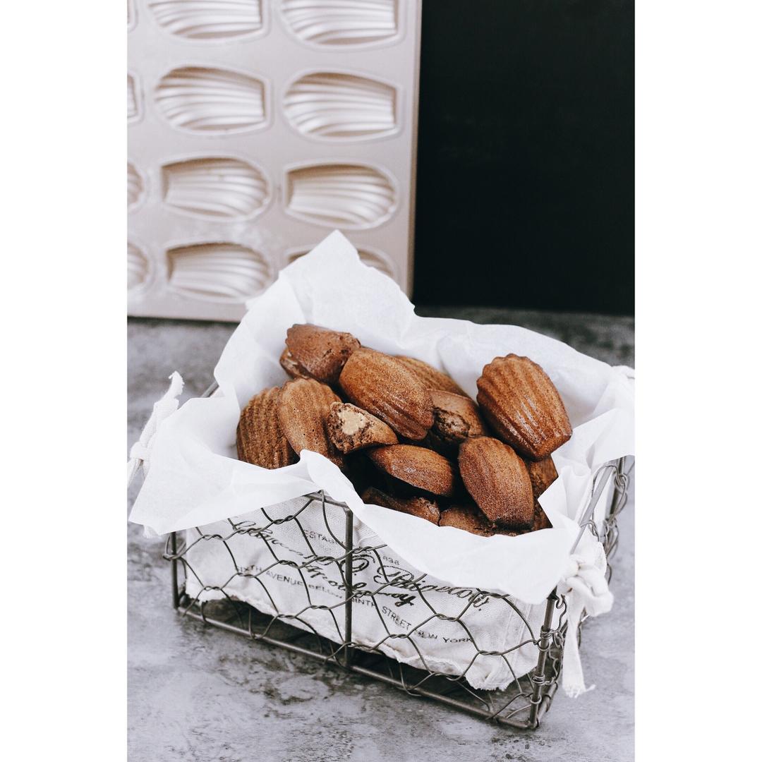 可可花生酱软心玛德琳