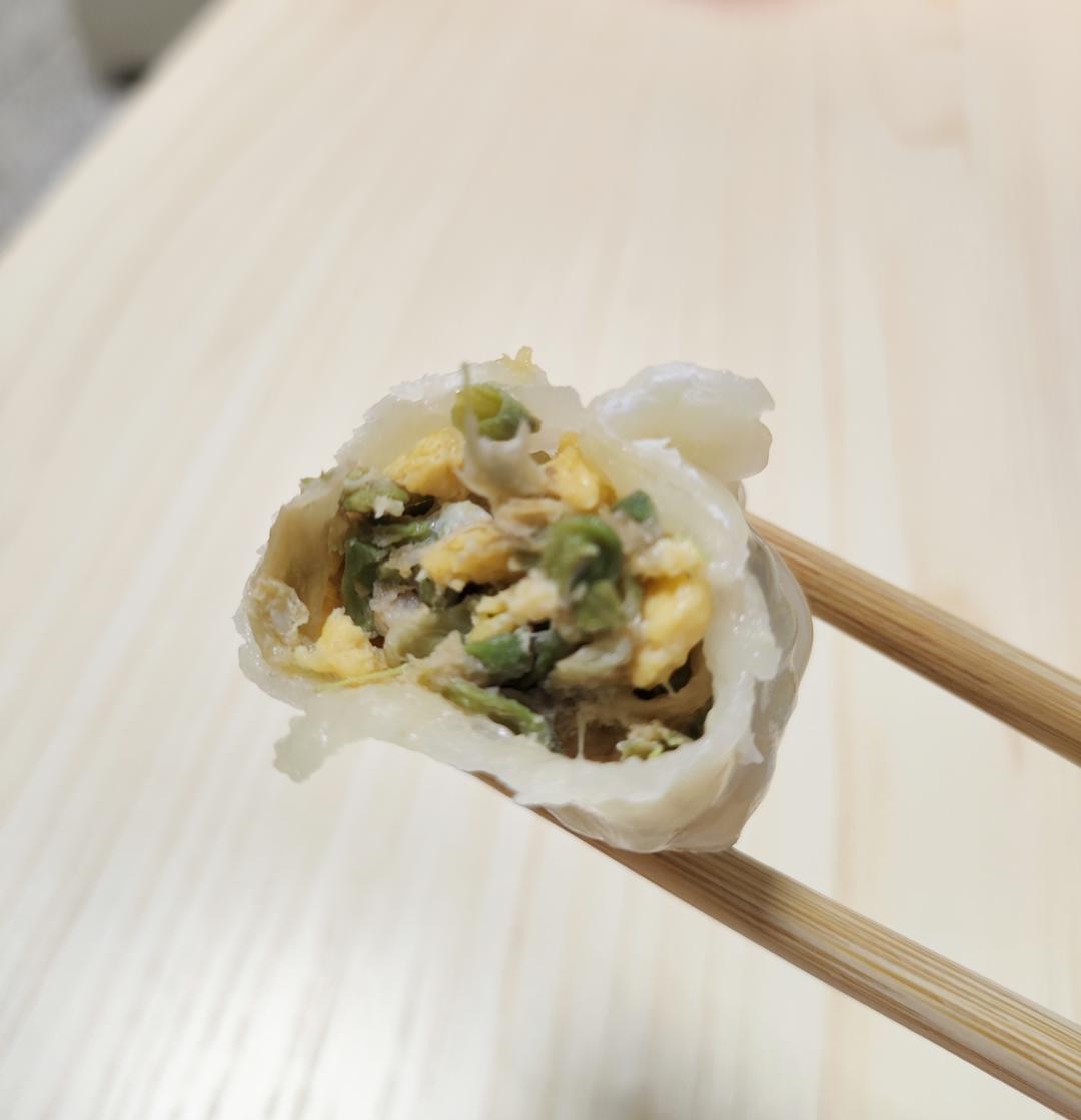 槐花猪肉鸡蛋饺（春日限定🍀）